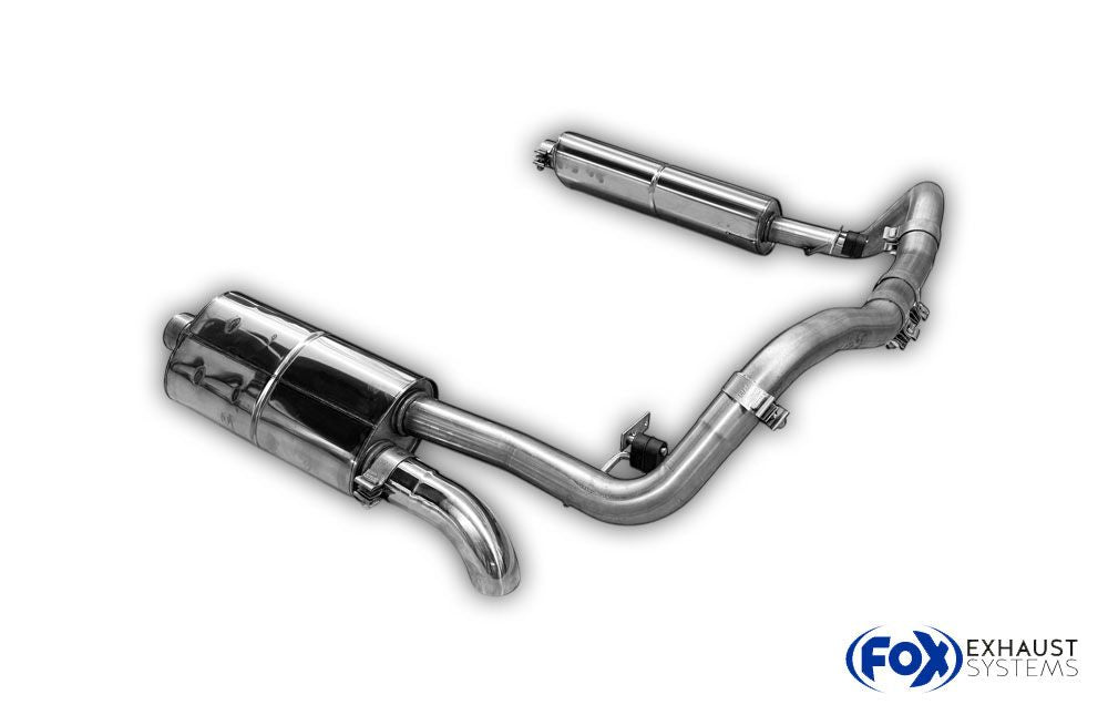 Halbanlage mit seitlich 1 Endrohr 63mm (Typ 26), inkl. (EG-) GENEHMIGUNG!