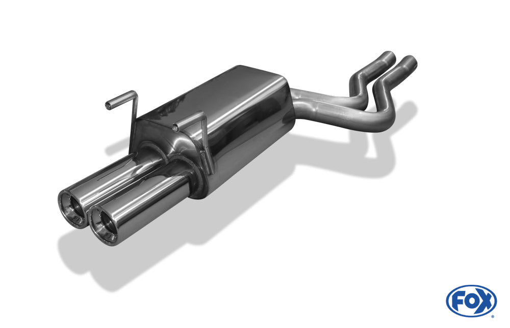 Sportschalldämpfer mit 2 Endrohren 90mm (Typ 13), KEINE (EG-) GENEHMIGUNG!