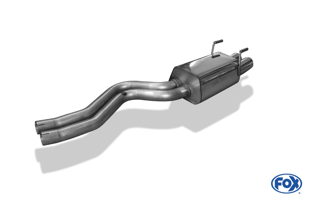Sportschalldämpfer mit 2 Endrohren 90mm (Typ 13), KEINE (EG-) GENEHMIGUNG!