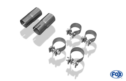 Sportschalldämpfer mit 2 Endrohren 90mm (Typ 13), KEINE (EG-) GENEHMIGUNG!