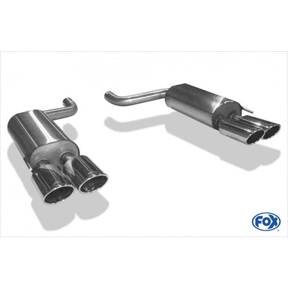 Sportschalldämpfer mit links/rechts je 2 Endrohren 115x85mm (Typ 32), inkl. (EG-) GENEHMIGUNG!