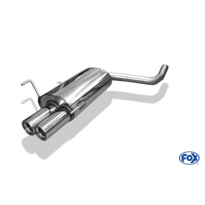 Sportschalldämpfer mit 2 Endrohren 80mm (Typ 13), inkl. (EG-) GENEHMIGUNG!