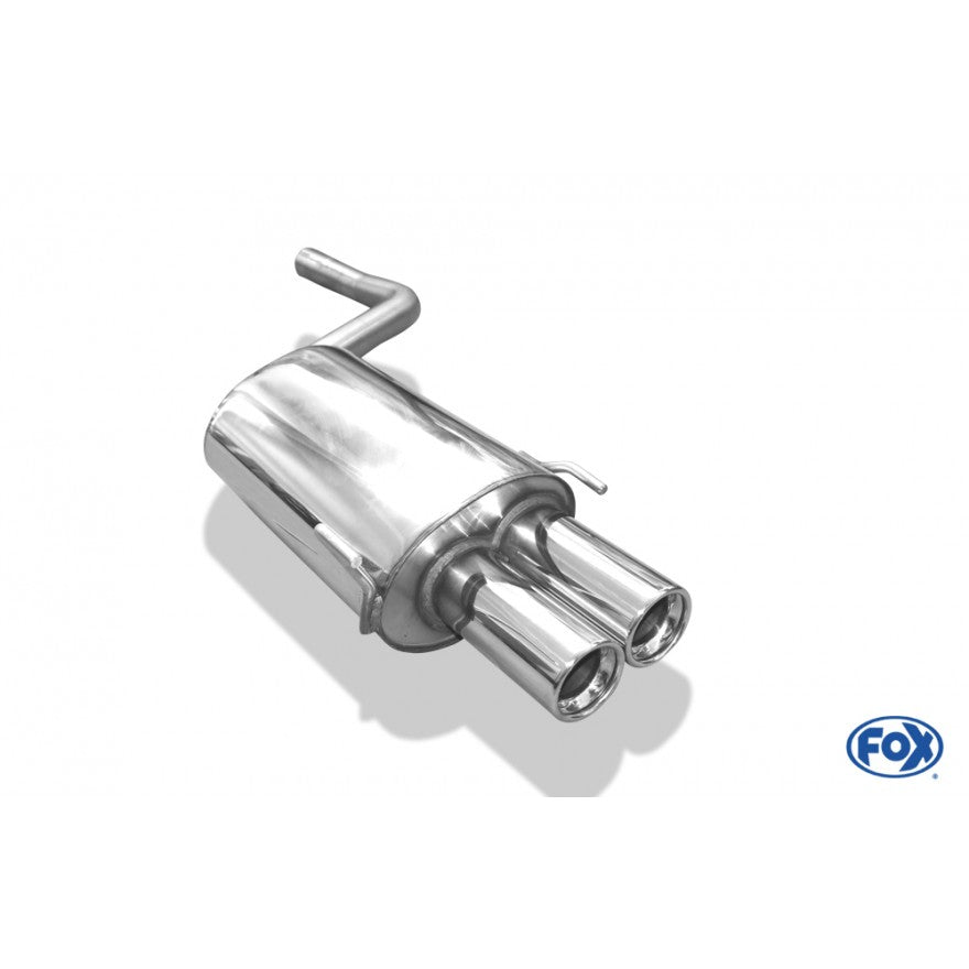 Sportschalldämpfer mit 2 Endrohren 80mm (Typ 13), inkl. (EG-) GENEHMIGUNG!
