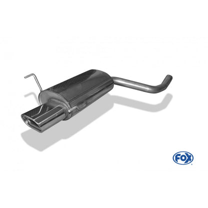 Sportschalldämpfer mit 1 Endrohr 135x80mm (Typ 53), inkl. (EG-) GENEHMIGUNG!