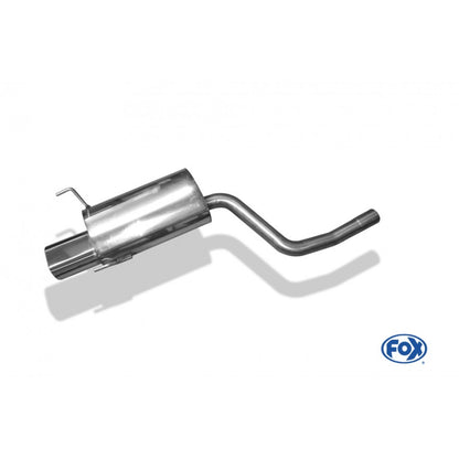 Sportschalldämpfer mit 1 Endrohr 135x80mm (Typ 53), inkl. (EG-) GENEHMIGUNG!