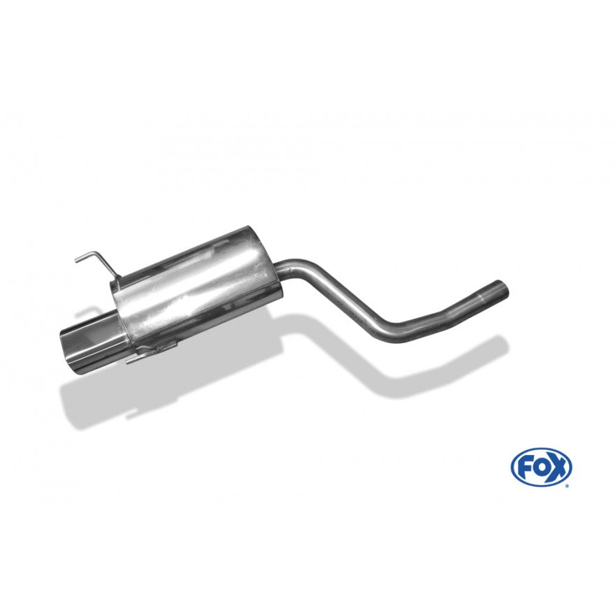 Sportschalldämpfer mit 1 Endrohr 135x80mm (Typ 53), inkl. (EG-) GENEHMIGUNG!