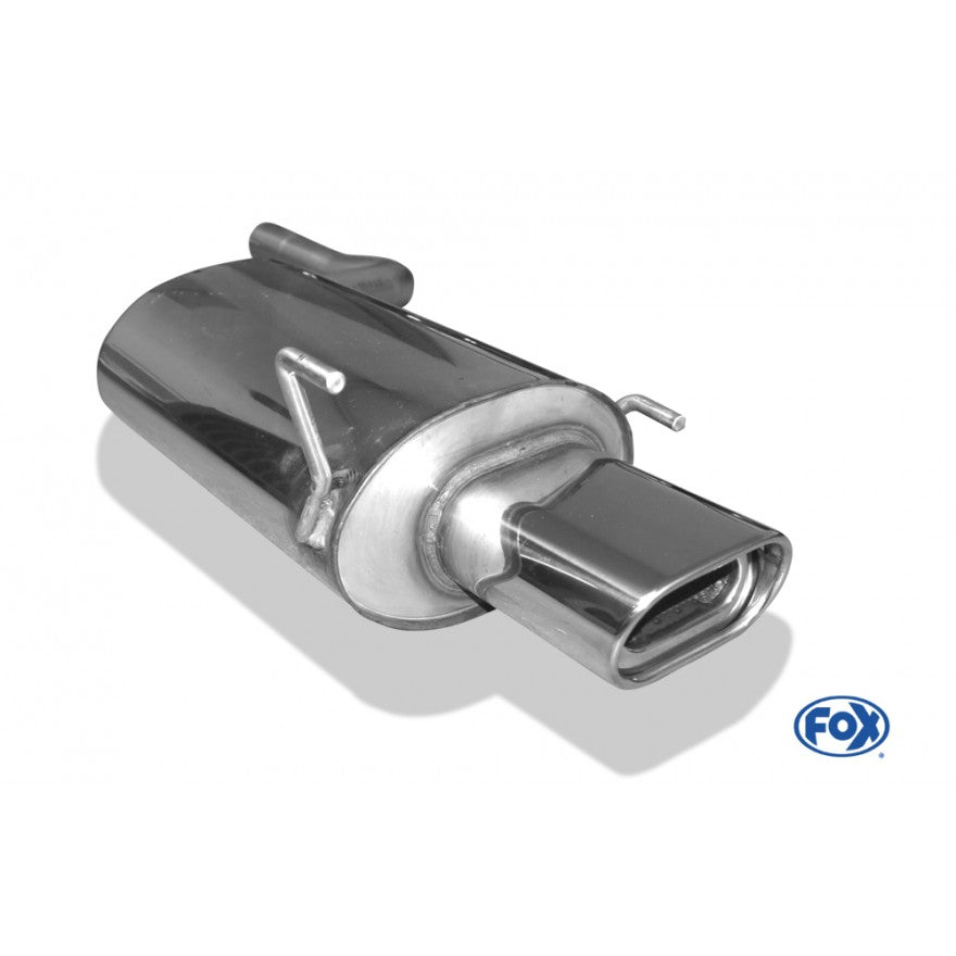 Sportschalldämpfer mit 1 Endrohr 135x80mm (Typ 53), inkl. (EG-) GENEHMIGUNG!