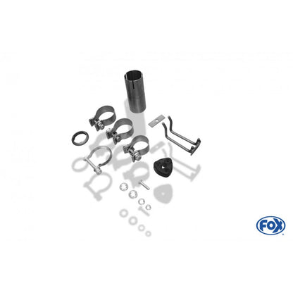 Sportschalldämpfer mit links/rechts je 2 Endrohren 76mm (Typ 12), inkl. TÜV-Teilegutachten!