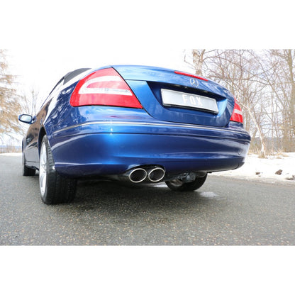 Sportschalldämpfer mit 2 Endrohren 115x85mm (Typ 32), inkl. TÜV-Teilegutachten!