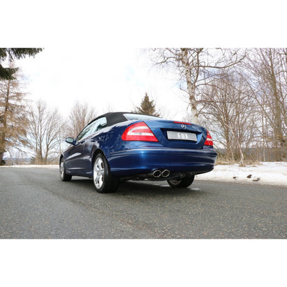 Sportschalldämpfer mit 2 Endrohren 115x85mm (Typ 32), inkl. TÜV-Teilegutachten!