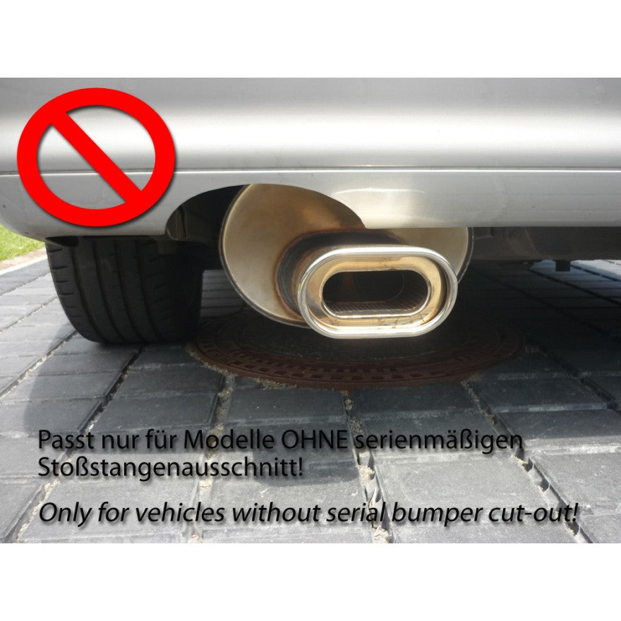 Sportschalldämpfer mit 2 Endrohren 80mm (Typ 13), inkl. (EG-) GENEHMIGUNG!