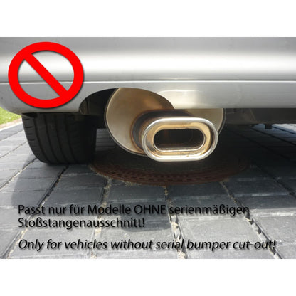 Sportschalldämpfer mit 2 Endrohren 80mm (Typ 13), inkl. (EG-) GENEHMIGUNG!