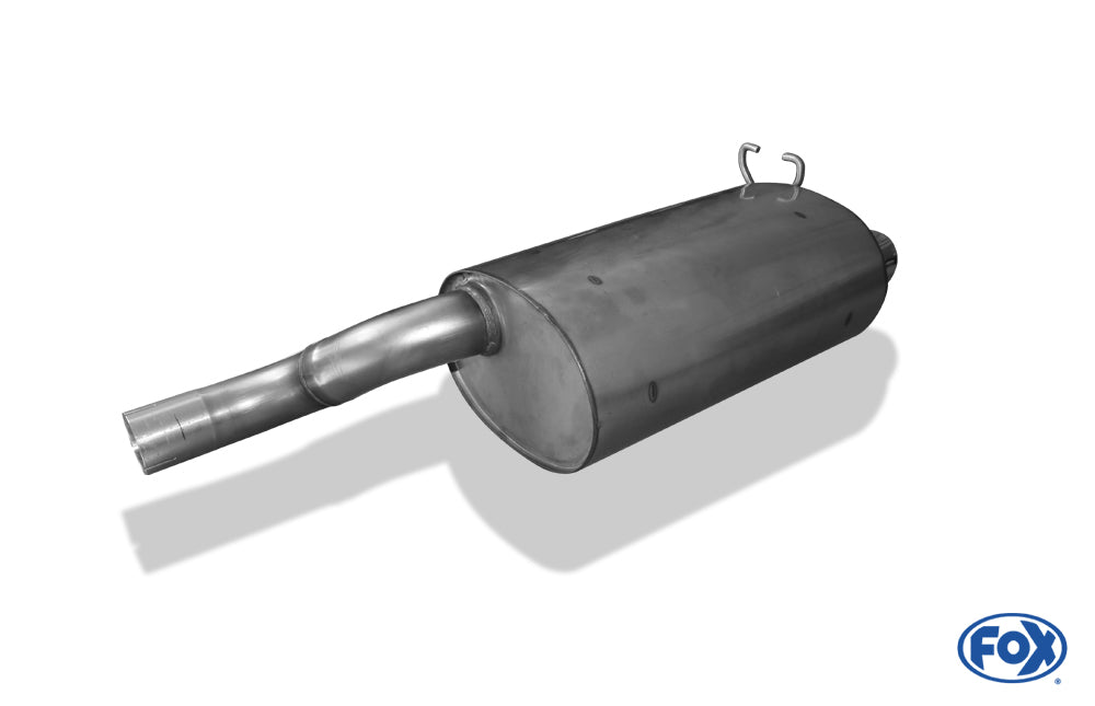 Sportschalldämpfer mit 1 Endrohr 135x80mm (Typ 53), inkl. (EG-) GENEHMIGUNG!