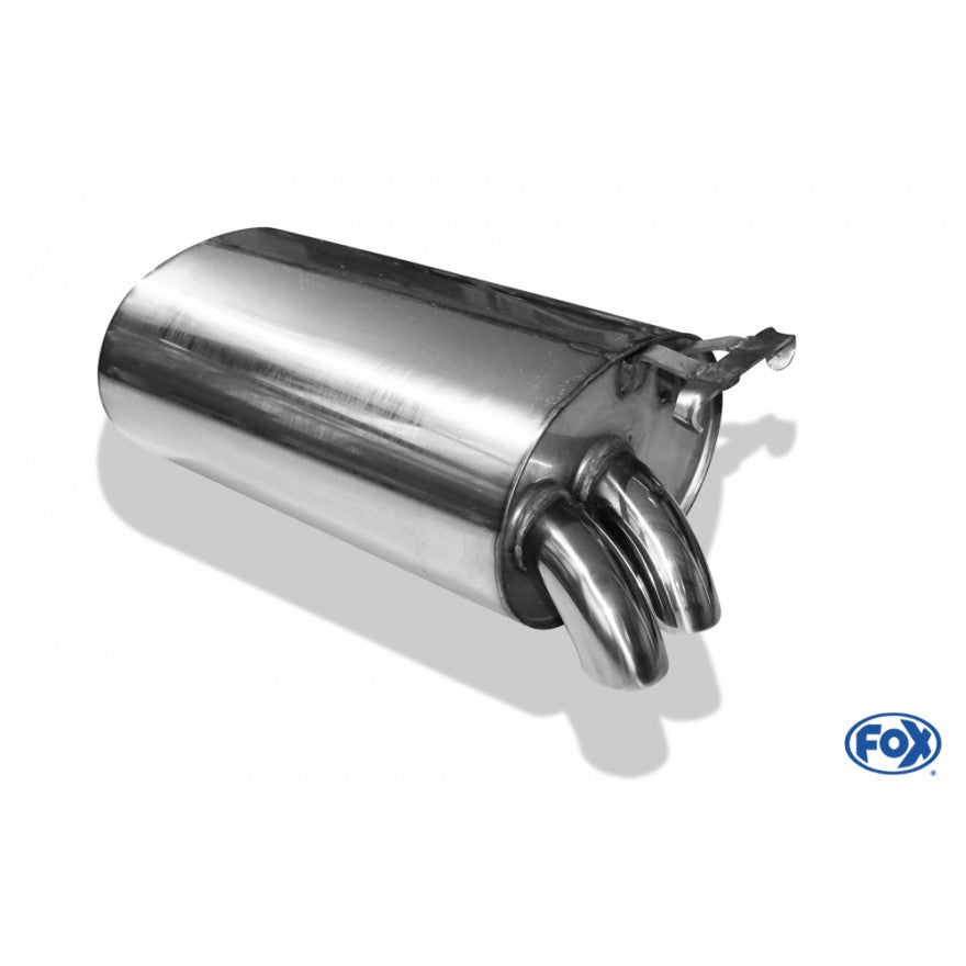 Sportschalldämpfer mit 2 Endrohren 55mm (Typ 28), inkl. (EG-) GENEHMIGUNG!