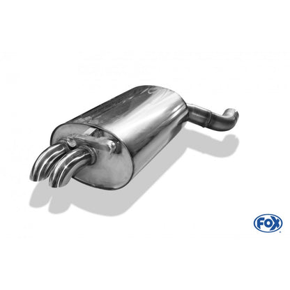 Sportschalldämpfer mit 2 Endrohren 55mm (Typ 28), inkl. (EG-) GENEHMIGUNG!