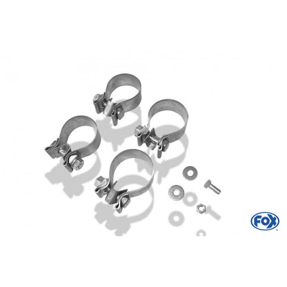 Halbanlage ab KAT mit links/rechts je 2 Endrohren 80mm (Typ 13), inkl. (EG-) GENEHMIGUNG!