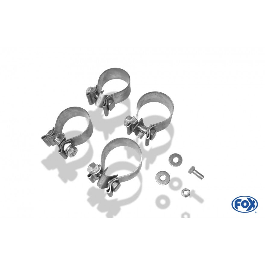 Halbanlage ab KAT mit links/rechts je 2 Endrohren 115x85mm (Typ 32), inkl. (EG-) GENEHMIGUNG!