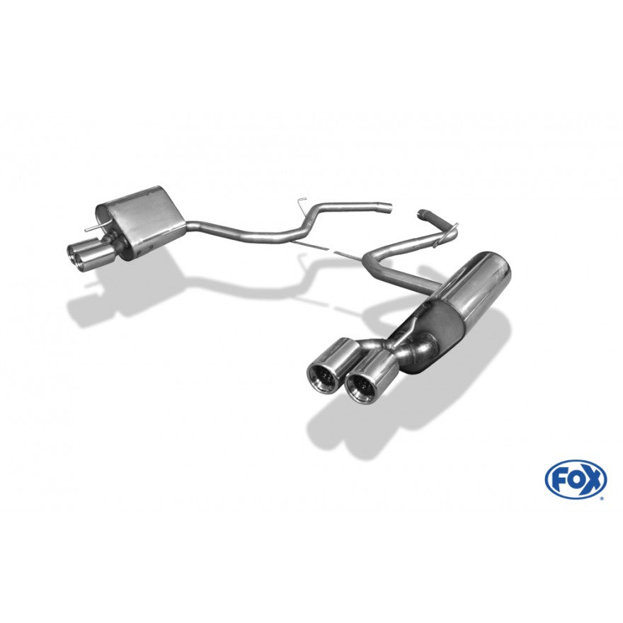Halbanlage ab KAT mit links/rechts je 2 Endrohren 80mm (Typ 13), KEINE (EG-) GENEHMIGUNG!