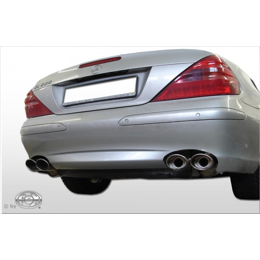 Halbanlage ab KAT mit links/rechts je 2 Endrohren 115x85mm (Typ 32), KEINE (EG-) GENEHMIGUNG!