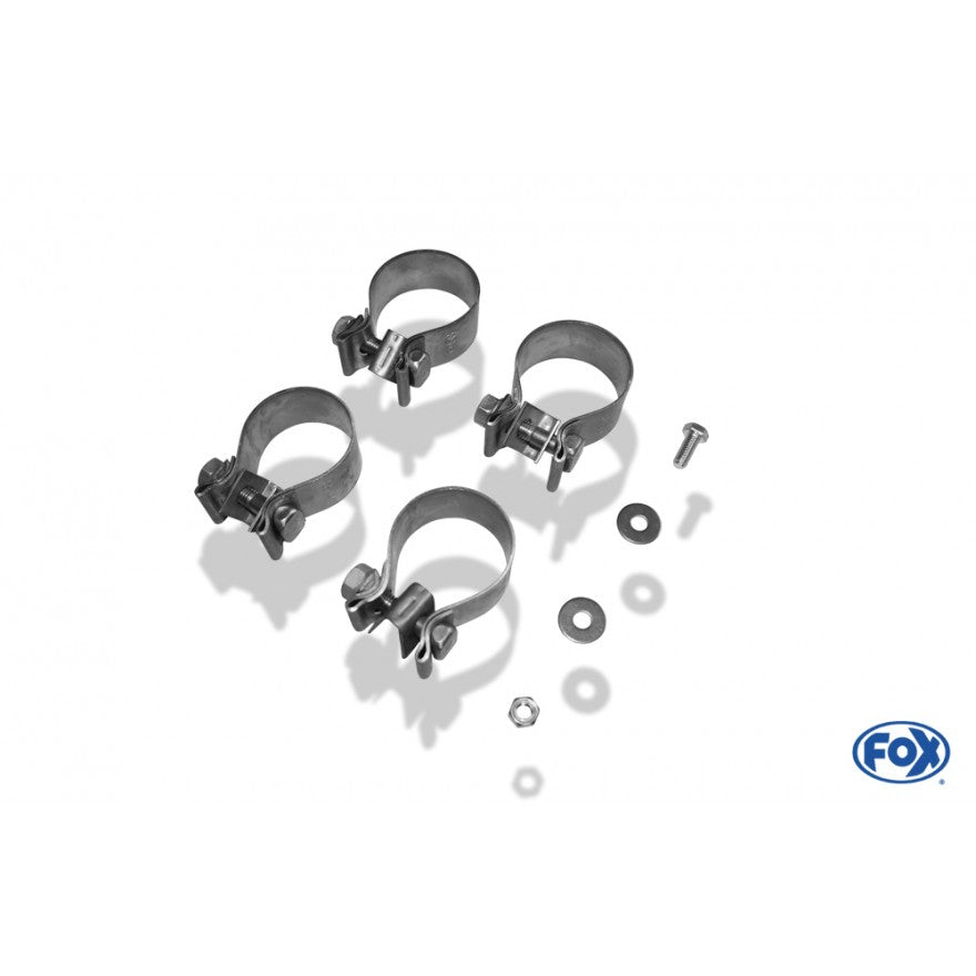 Halbanlage ab KAT mit links/rechts je 2 Endrohren 115x85mm (Typ 32), KEINE (EG-) GENEHMIGUNG!