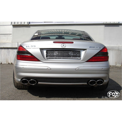 Sportschalldämpfer mit links/rechts je 2 Endrohre 115x85mm (Typ 32), KEINE (EG-) GENEHMIGUNG!