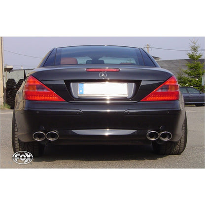 Halbanlage mit links/rechts je 2 Endrohren 115x85mm (Typ 32), inkl. (EG-) GENEHMIGUNG!