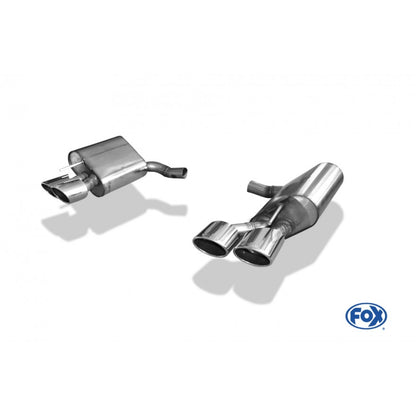 Sportschalldämpfer mit links/rechts je 2 Endrohren 115x85mm (Typ 32), inkl. (EG-) GENEHMIGUNG!