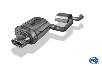 Halbanlage ab KAT mit 1 Endrohr 135x80mm (Typ 53), inkl. (EG-) GENEHMIGUNG!