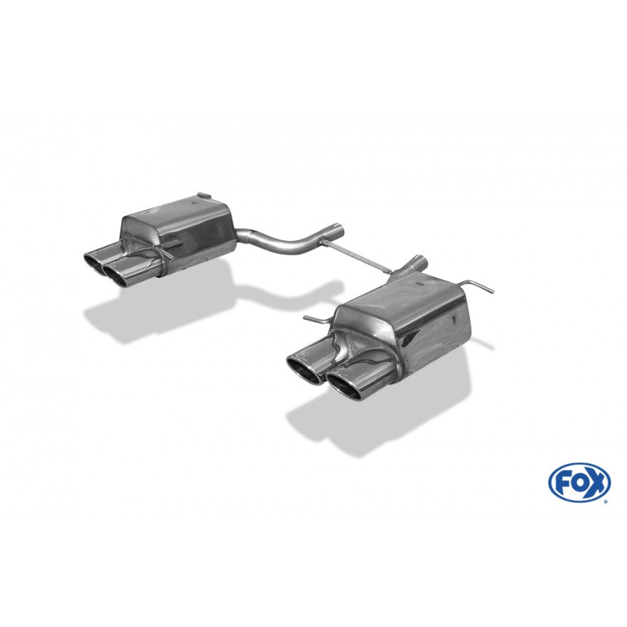 Sportschalldämpfer mit links/rechts je 2 Endrohre 115x85mm (Typ 32), inkl. (EG-) GENEHMIGUNG!