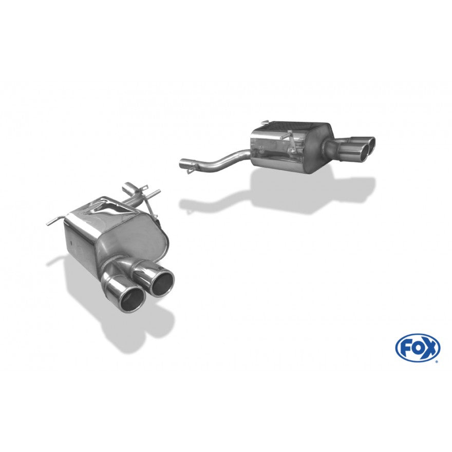 Sportschalldämpfer mit links/rechts je 2 Endrohre 76mm (Typ 16), inkl. (EG-) GENEHMIGUNG!