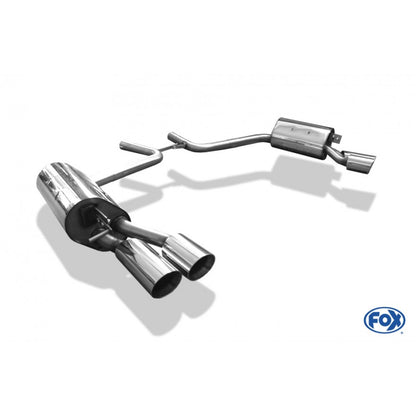 Sportschalldämpfer mit links/rechts je 2 Endrohren 90mm (Typ 25), inkl. (EG-) GENEHMIGUNG!