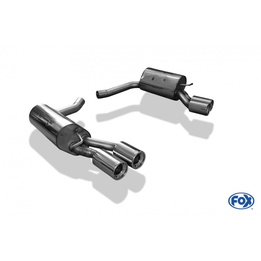 Sportschalldämpfer mit links/rechts je 2 Endrohren 90mm (Typ 13), inkl. (EG-) GENEHMIGUNG!