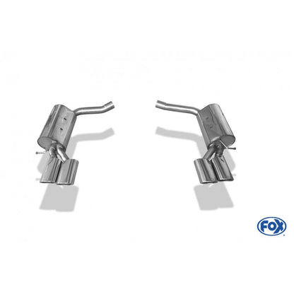 Sportschalldämpfer mit links/rechts je 2 Endrohren 115x85mm (Typ 32), inkl. (EG-) GENEHMIGUNG!