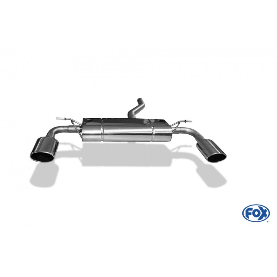 Sportschalldämpfer mit links/rechts je 1 Endrohr 140x90mm (Typ 32), inkl. (EG-) GENEHMIGUNG!