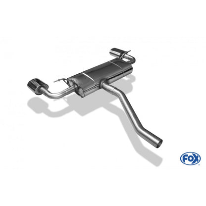Sportschalldämpfer mit links/rechts je 1 Endrohr 140x90mm (Typ 32), inkl. (EG-) GENEHMIGUNG!
