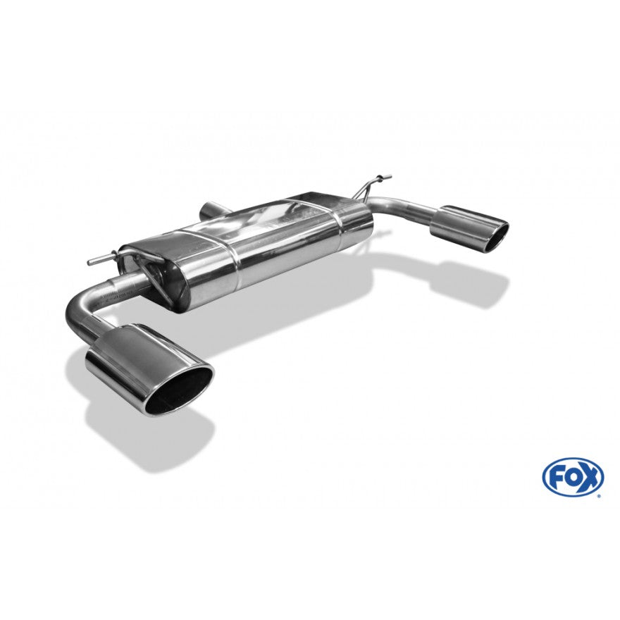 Sportschalldämpfer mit links/rechts je 1 Endrohr 140x90mm (Typ 32), inkl. (EG-) GENEHMIGUNG!