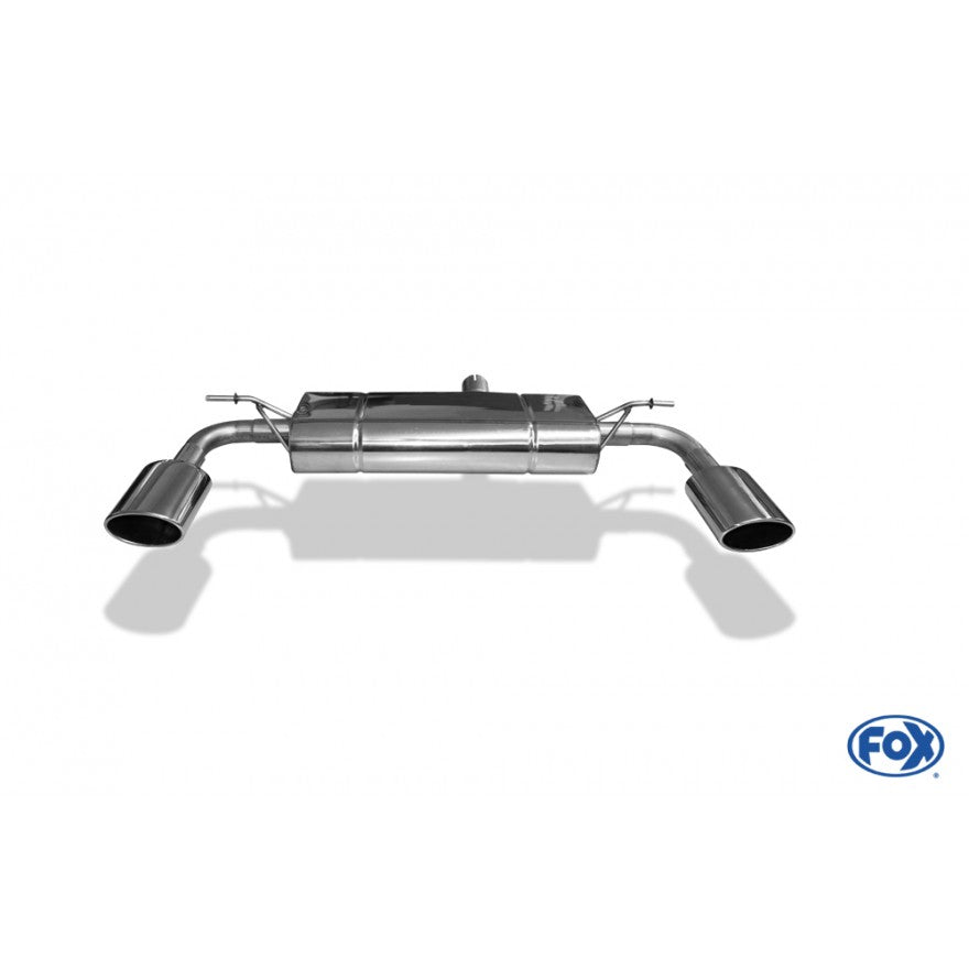 Sportschalldämpfer mit links/rechts je 1 Endrohr 140x90mm (Typ 32), inkl. (EG-) GENEHMIGUNG!