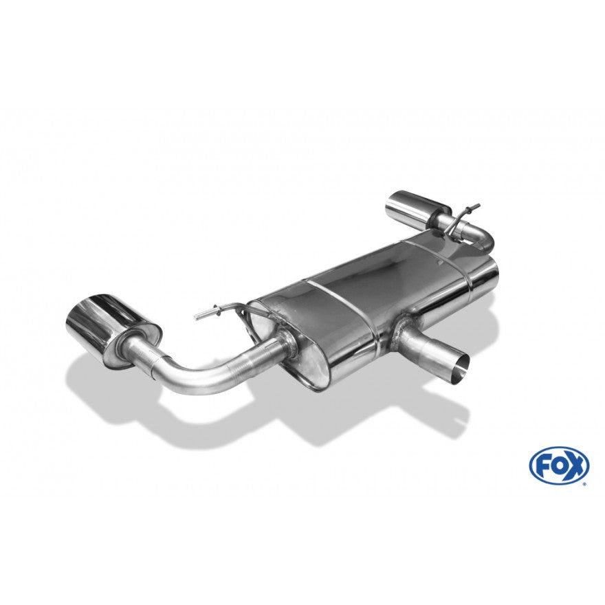 Sportschalldämpfer mit links/rechts je 1 Endrohr 140x90mm (Typ 32), inkl. (EG-) GENEHMIGUNG!