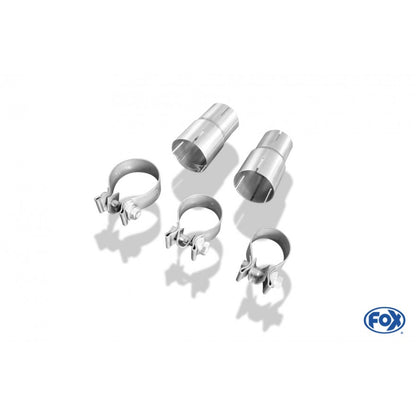 Sportschalldämpfer mit links/rechts je 1 Endrohr 140x90mm (Typ 32), inkl. (EG-) GENEHMIGUNG!