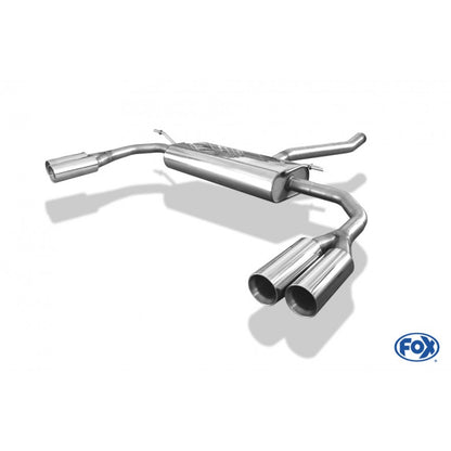 Sportschalldämpfer mit links/rechts je 2x80mm (Typ 24), inkl. (EG-) GENEHMIGUNG!