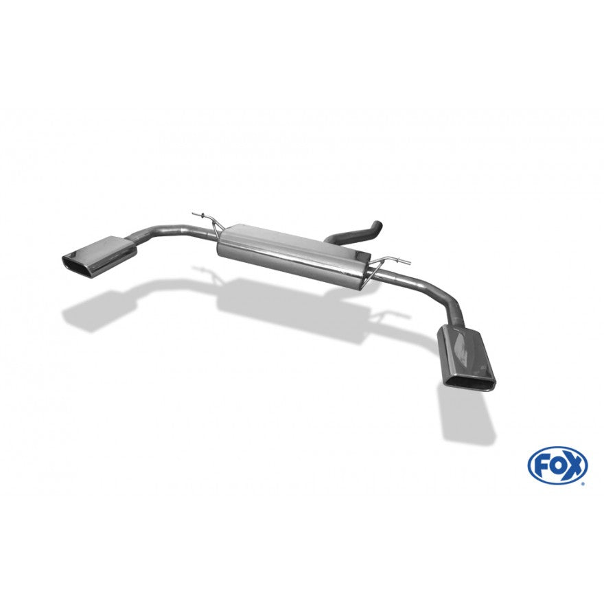 Sportschalldämpfer mit links/rechts je 1 Endrohr 145x65mm (Typ 59), inkl. (EG-) GENEHMIGUNG!