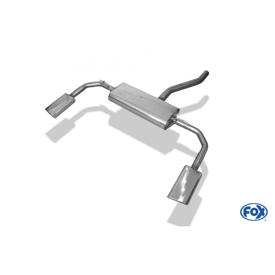Sportschalldämpfer mit links/rechts je 1 Endrohr 145x65mm (Typ 59), inkl. (EG-) GENEHMIGUNG!