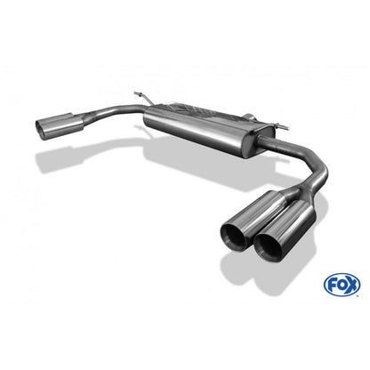 Sportschalldämpfer mit links/rechts je 2 Endrohren 80mm (Typ 24), inkl. (EG-) GENEHMIGUNG!