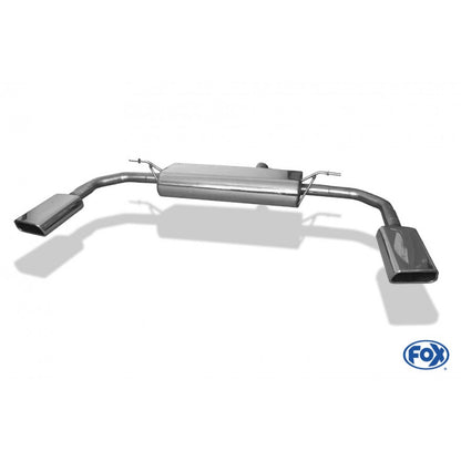 Sportschalldämpfer mit links/rechts je 1 Endrohr 145x65mm (Typ 59), inkl. (EG-) GENEHMIGUNG!