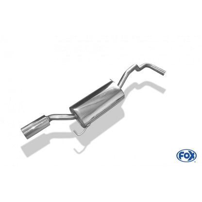 Sportschalldämpfer mit 1 Endrohr 90mm (Typ 13), inkl. (EG-) GENEHMIGUNG!