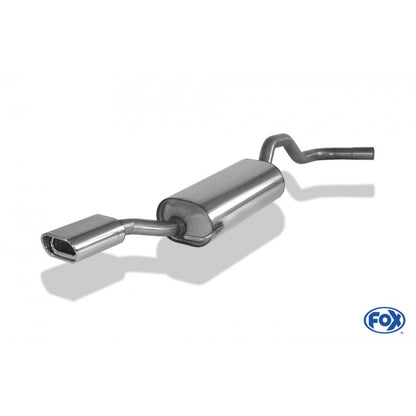 Sportschalldämpfer mit 1 Endrohr 135x80mm (Typ 53), inkl. (EG-) GENEHMIGUNG!