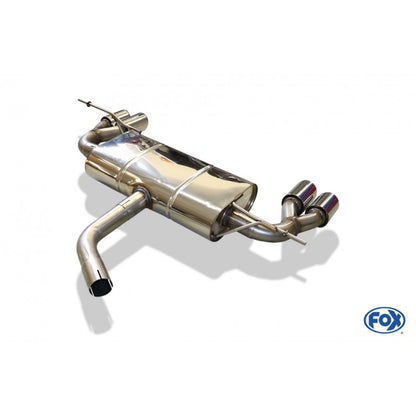 Sportschalldämpfer mit links/rechts je 2 Endrohren 76mm (Typ 17), inkl. (EG-) GENEHMIGUNG!