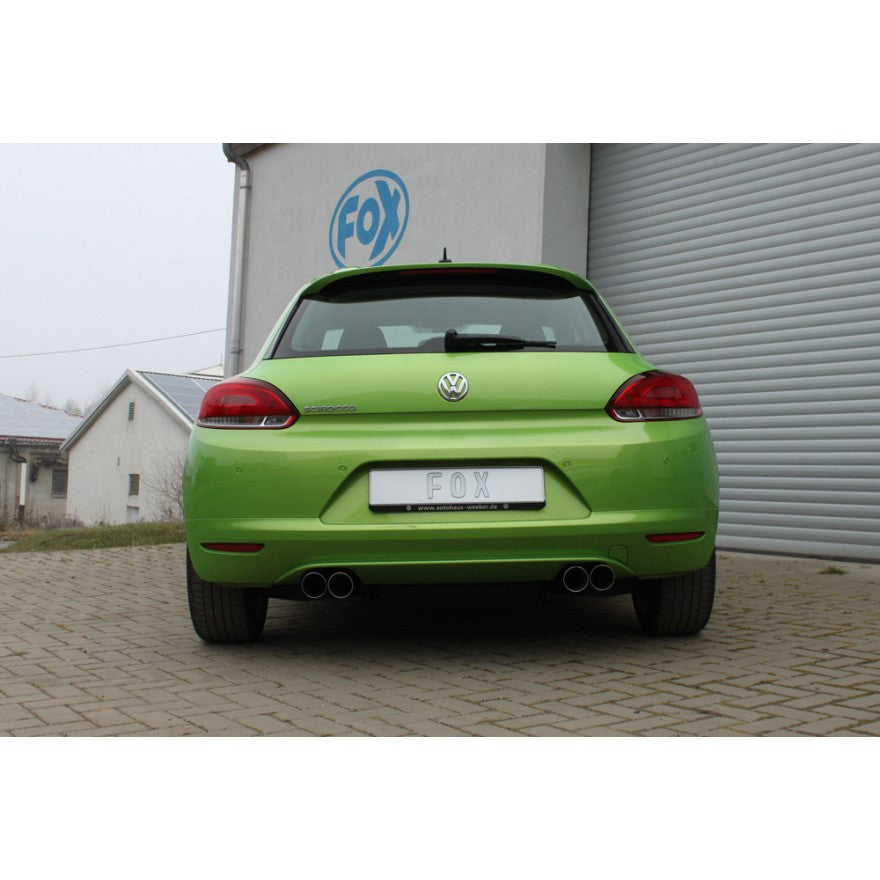 Sportschalldämpfer mit links/rechts je 2 Endrohren 76mm (Typ 25), inkl. (EG-) GENEHMIGUNG!