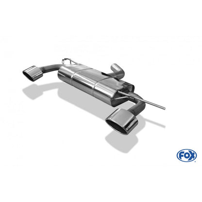 Sportschalldämpfer mit links/rechts je 1 Endrohr 129x106mm (Typ 32), inkl. (EG-) GENEHMIGUNG!