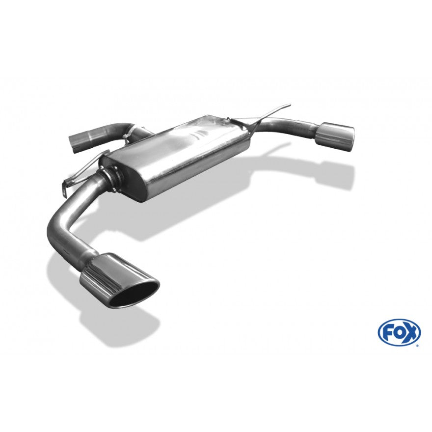 Sportschalldämpfer mit links/rechts je 1 Endrohr 115x85mm (Typ 32), inkl. (EG-) GENEHMIGUNG!